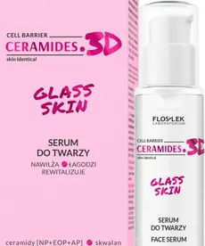 FLOSLEK CERAMIDES. 3D GLASS SKIN Serum na twarz nawilża łagodzi rewitalizuje 30 ml