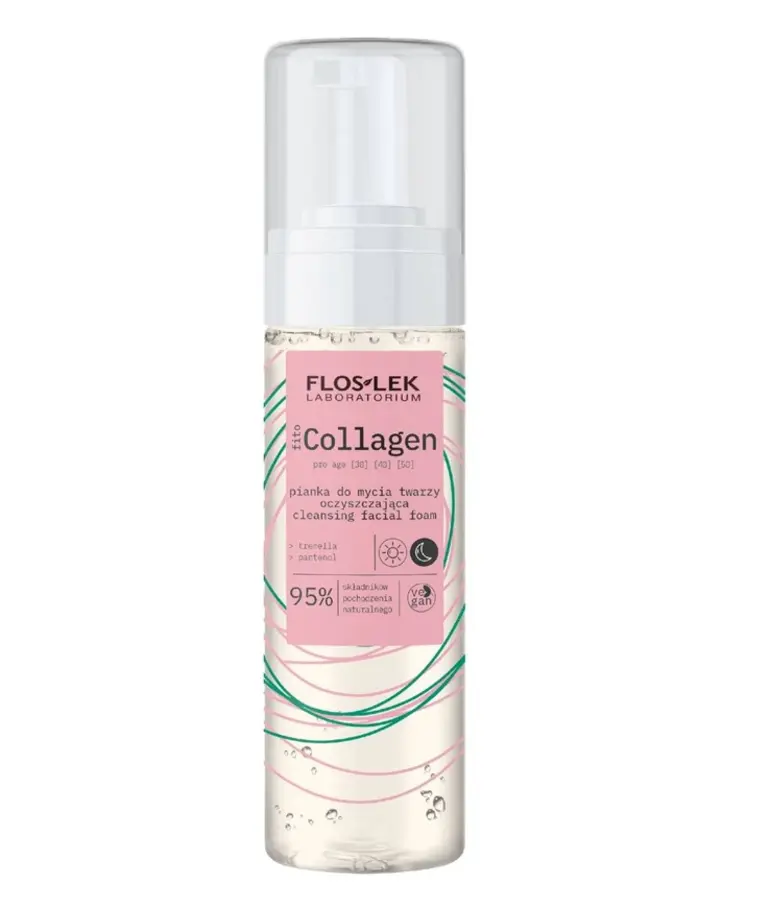 FLOSLEK FitoCollagen Pianka Do Mycia Twarzy Oczyszczająca 160 ml