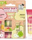 FLOSLEK VEGE DUET Idealne Usta, Cukrowy Scrub Gruszkowy 15 gr+Wazelina Limonkowa 10gr