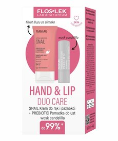 FLOSLEK HAND & LIP DUO CARE Active Hand Care FitoCOLLAGEN 50 ml + Pomadka PREBIOTIC Almond Oil 4 g