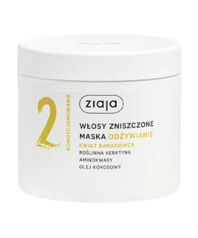 ZIAJA Ziaja- Wlosy zniszczone maska odzywiane kwiat bananowca -350 ml