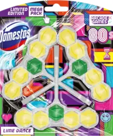DOMESTOS Domestos Zawieszka Do WC MEGA Pack Lime Dance 3x55g