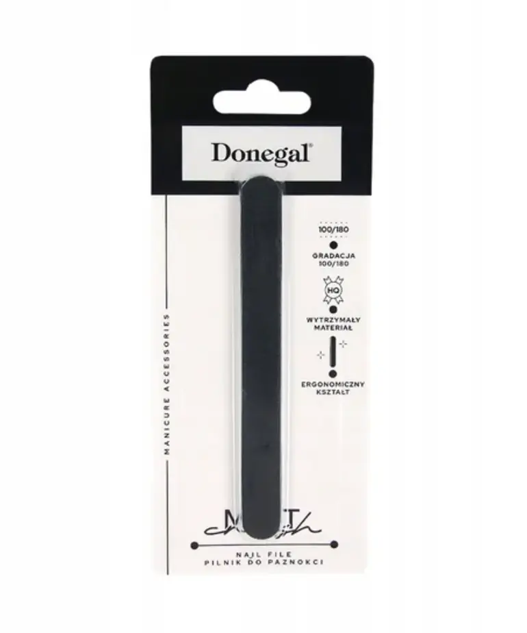 DONEGAL DONEGAL Pilnik do paznokci BLACK MATT