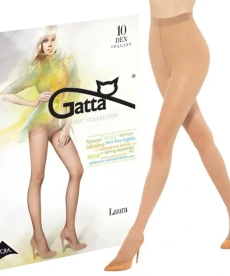 GATTA GATTA - Rajstopy Laura 10 DEN, NATURALL 4-L