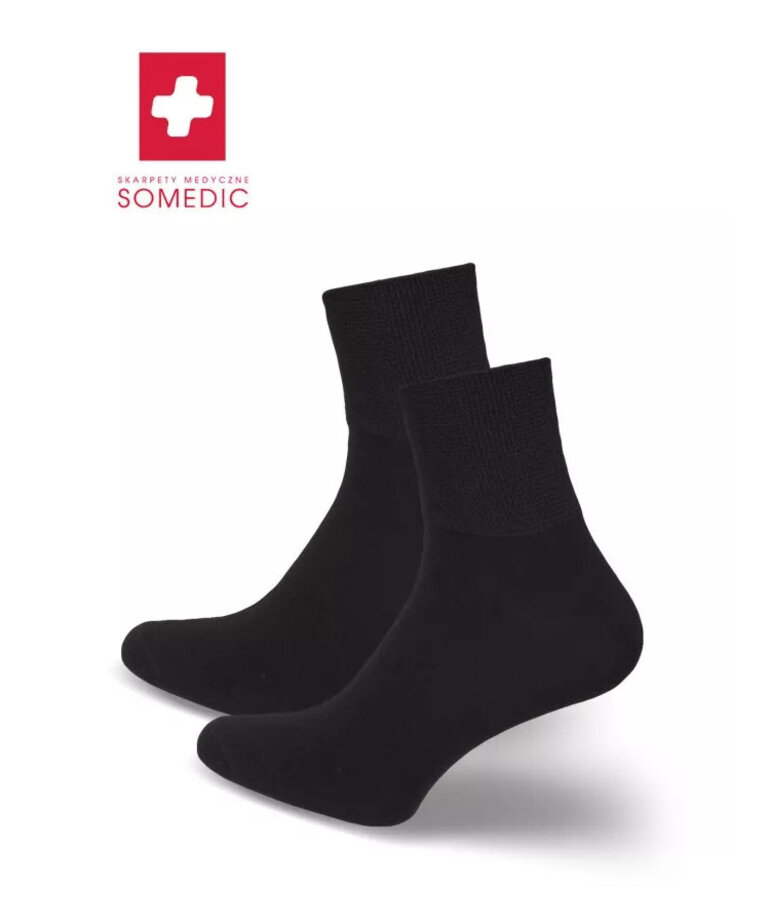 Milena MILENA-Skarpety Medyczne Krotkie , Somedic, Czarne , Rozm 37/41