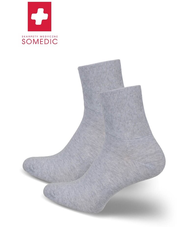 Milena MILENA -Skarpety Medyczne , Somedic , Szare, 37/41