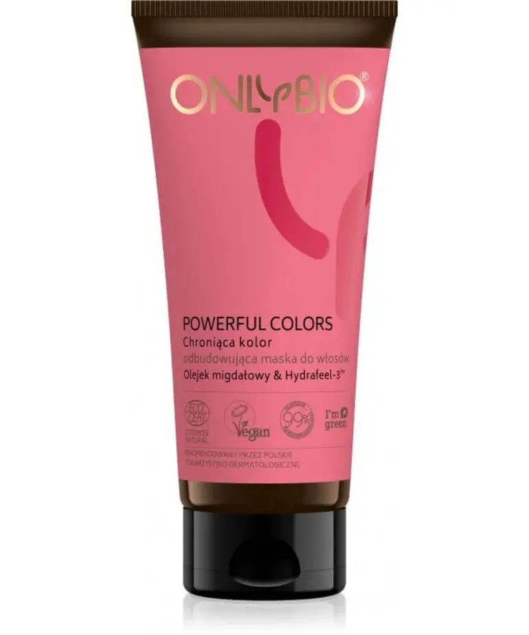 ONLYBIO ONLYBIO Powerful Colors Chroniąca Kolor Odbudowująca Maska do Włosów 200 ml