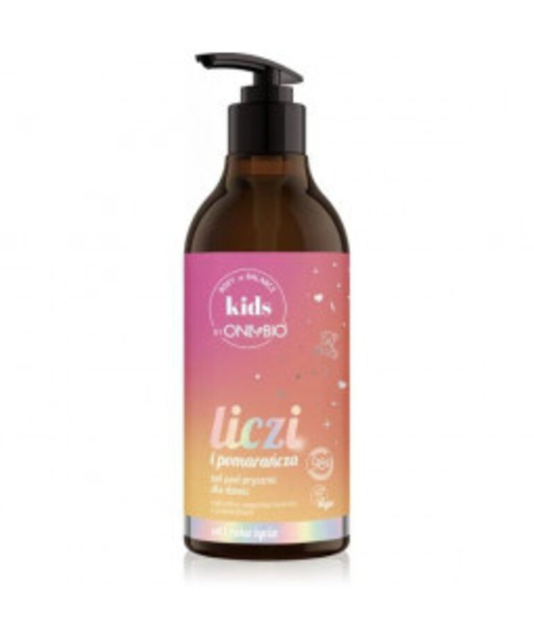 ONLYBIO Body in Balance Kids by ONLYBIO Liczi i Pomarańcza Zel do Mycia Ciała dla Dzieci 400ml