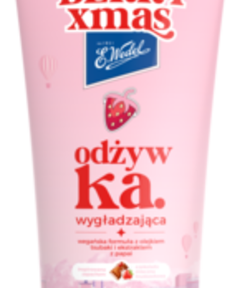 ONLYBIO OnlyBio x E. Wedel Hair in Balance Odżywka Wygładzająca Inspirowana Zapachem Czekolada Mleczna Truskawkowa, 200 ml