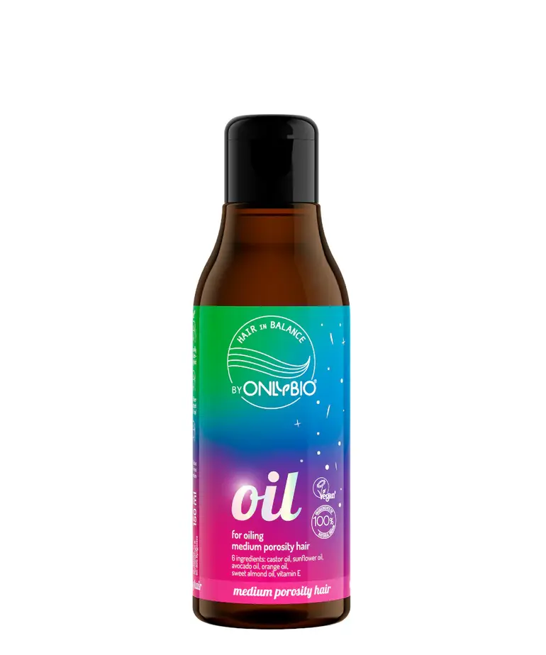 ONLYBIO ONLY BIO-Hair In Balance - Olejek do Olejowania Srednio Porowatych Wlosow, 150ml