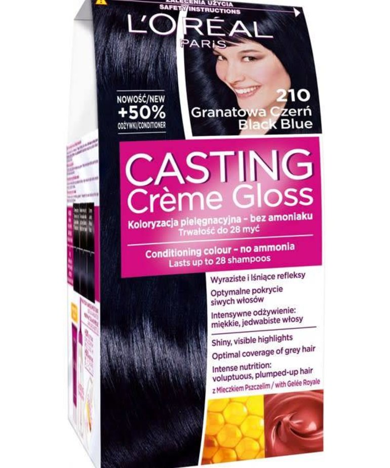 L'OREAL Casting Creme Gloss Farba do Włosów 210 Granatowa Czerń