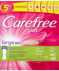 CAREFREE Hygienic Pads Large + Aloe 48 pcs