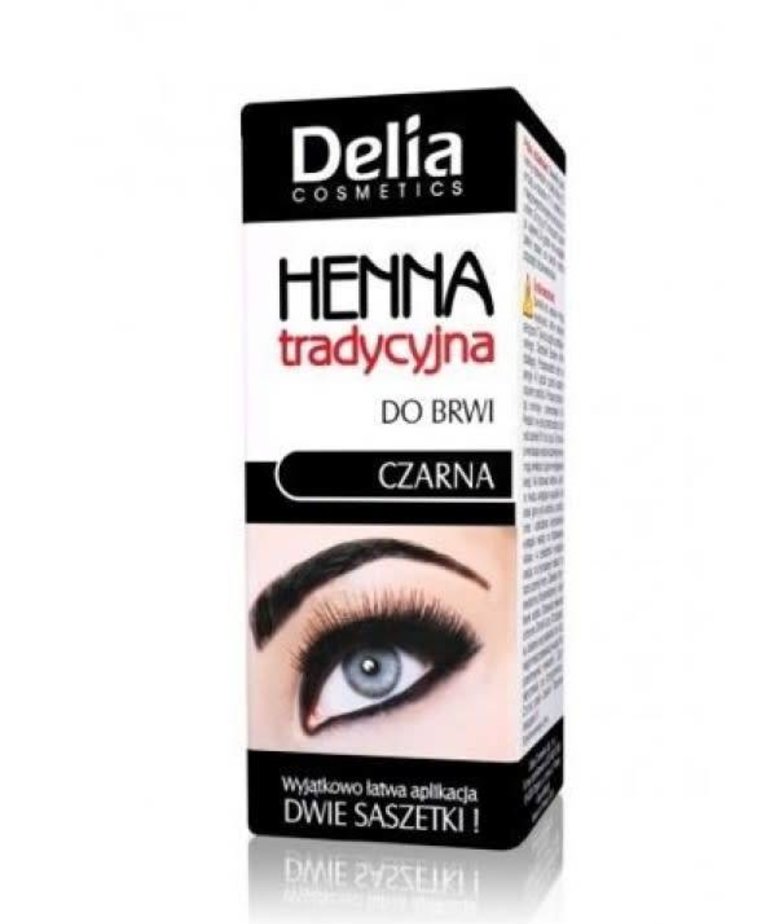 DELIA DELIA Henna Do Brwi  I Rzęs Tradycyjna 1.0 Czarny