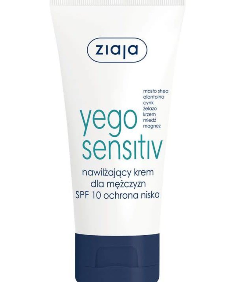 ZIAJA Yego Sensitiv Moisturizing Cream for Men SPF 10 50ml