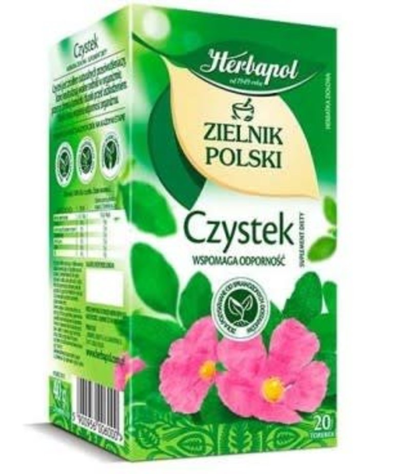 HERBAPOL Czystek Herbata Ziołowa 20 saszetek