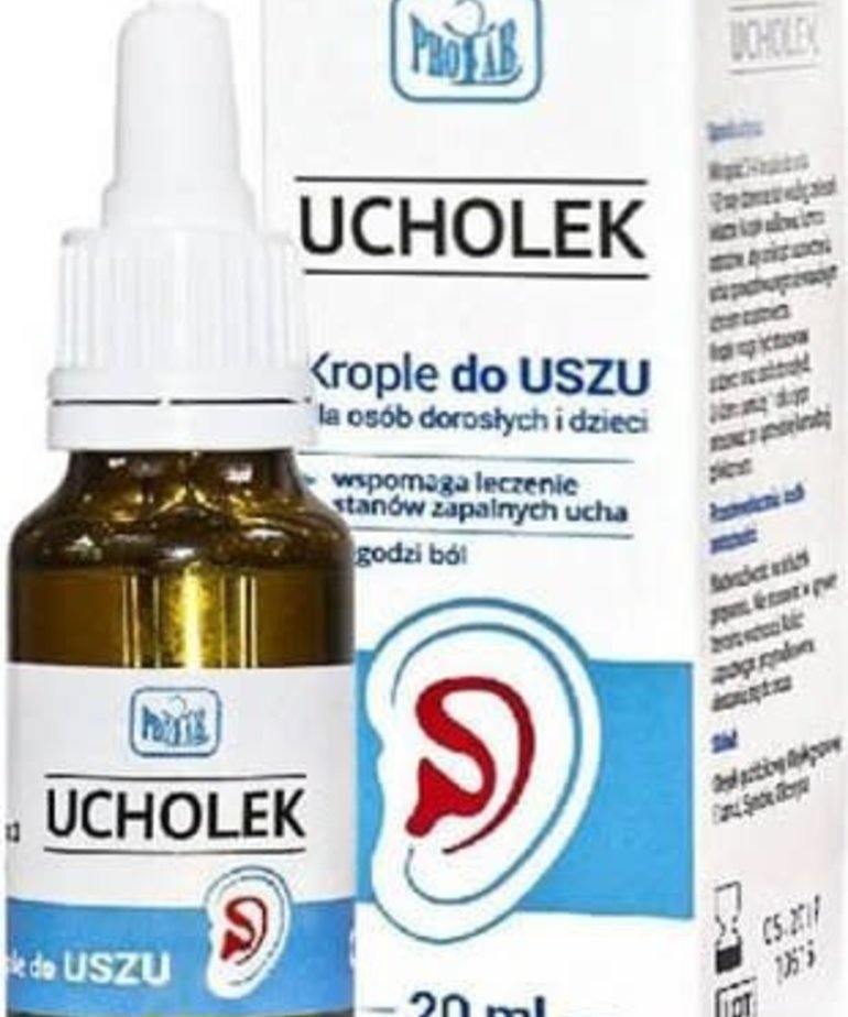 PROLAB UCHOLEK- Krople Do Uszu Dla Osob Doroslych i Dzieci 20ml