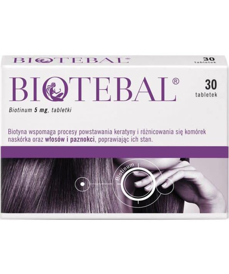 POLPHARMA BIOTEBAL- Biotinum 5 mg 30 tabl