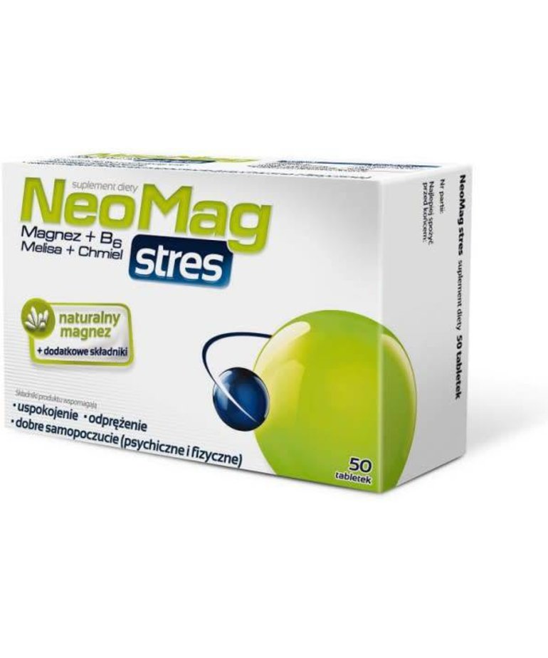 AFLOFARM NEOMAG Stres Naturalny Magnez + Dodatkowe Składniki 50tabletek