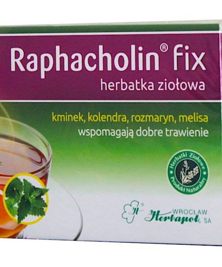 HERBAPOL Raphacholin Fix Herbatka Ziołowa 20 szt