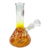 Blowfish Glassworks 8" Color Wrap and Racked Beaker Water Pipe - Assorted Colors