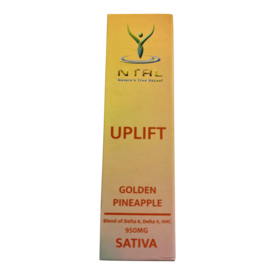 NTRL NTRL Uplift Sativa D8, D9, and HHC 950mg Disposable Golden Pineapple
