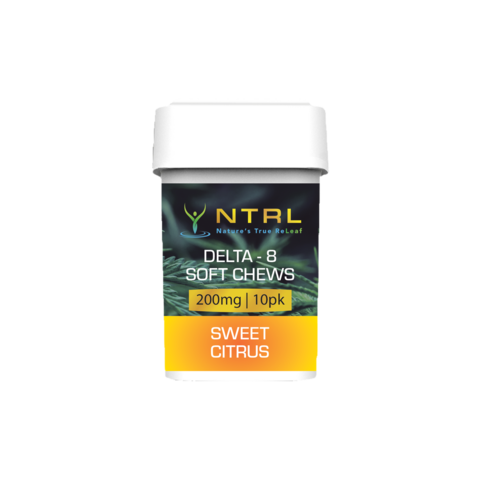 NTRL D8 Sweet Citrus Soft Chews 20mg 10 Pack