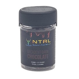 NTRL NTRL Decadent Dark Chocolate 100mg Delta 8 & Delta 9 25ct Jar