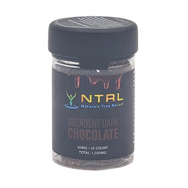 NTRL NTRL Decadent Dark Chocolate 50mg Delta 8 & Delta 9 25ct Jar