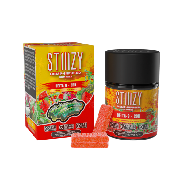 STIIIZY STIIIZY DELTA 9 GUMMIES 225MG 15PC WATERMELON WAVE INDICA