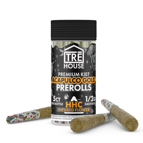 TRE House TRE House 1/2 G Premium Kief PreRolls HHC Infused Flower Acapulco Gold