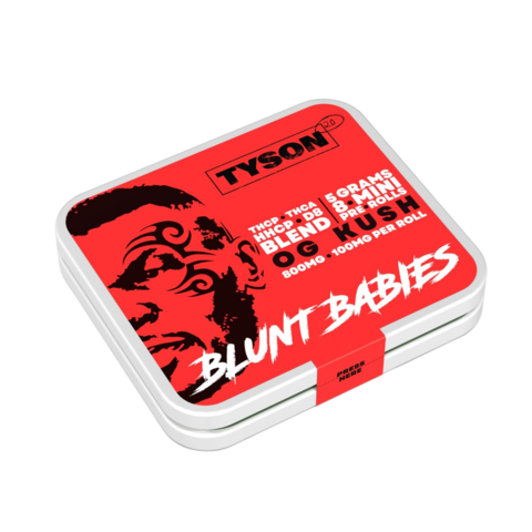 TYSON 2.0 Blunt Babies Mini Pre-Rolls 800MG Pack of 8