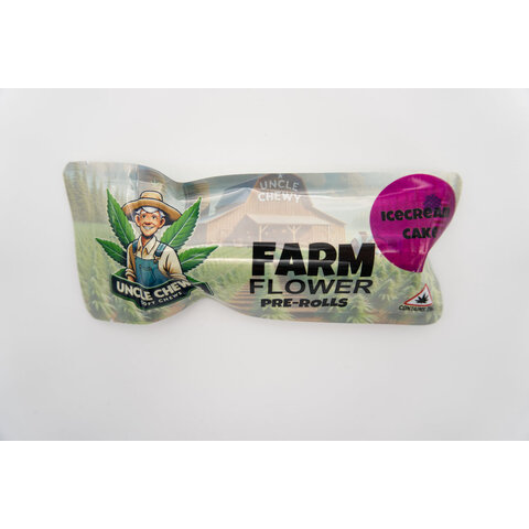 Uncle Chewy's THCa Snowcone Two Pack Pre-Rolls 3G Ice Cream Cake (I)