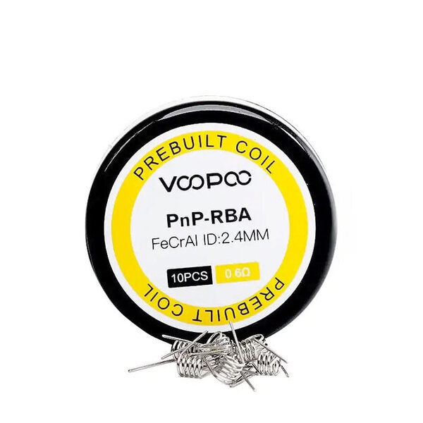  VooPoo PNP RBA FeCrAI 2.4mm Di Prebuilt Coils 10pc