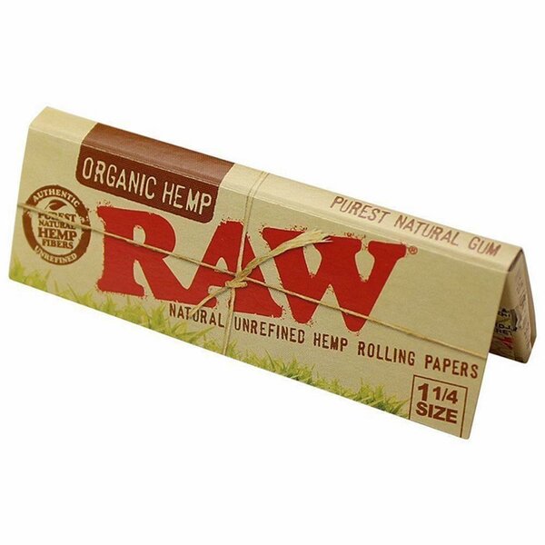  RAW Organic Hemp Rolling Papers 1 1/4 Size