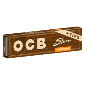  OCB Virgin Rolling Papers - King Size Slim + Tips