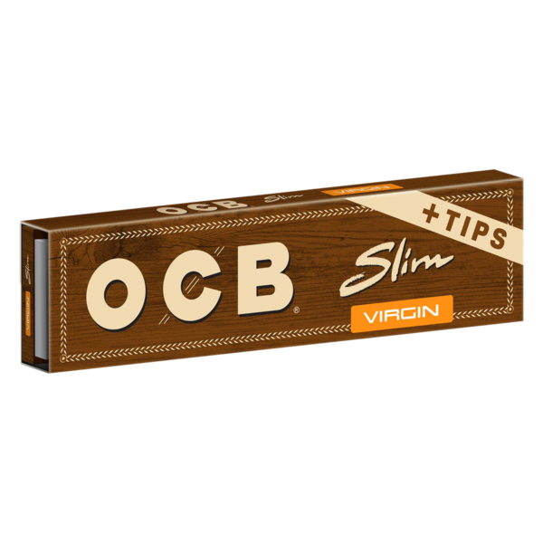  OCB Virgin Rolling Papers - King Size Slim + Tips