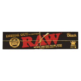  RAW Black Inside Out Rolling Papers King Size Slim