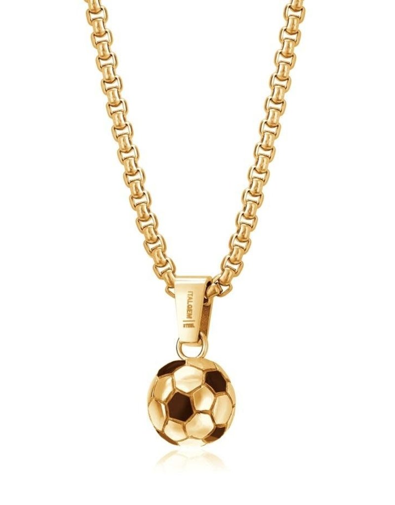 Italgem Steel Soccer ball pendant