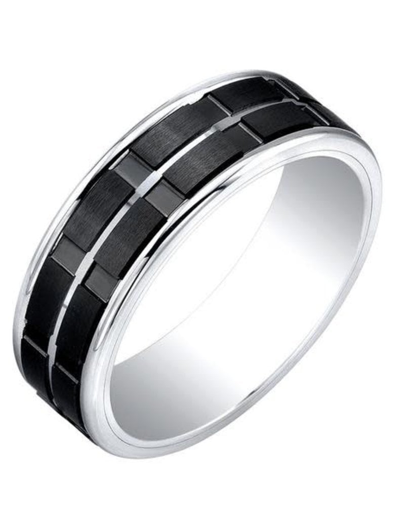 Italgem Steel Ring wedding band