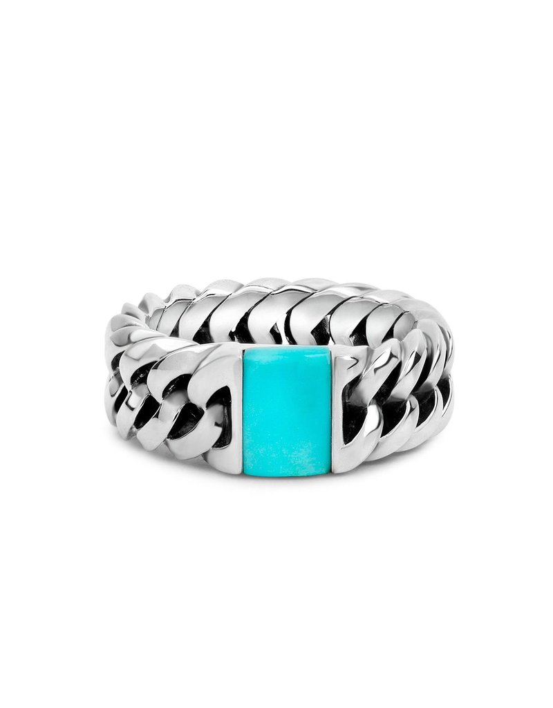 Buddha to buddha Ring chain turquoise