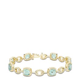 Gemstones & diamond bracelet
