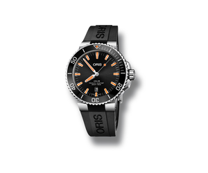 Oris Aquis Date 43.5mm Black Dial Rubber strap black automatic movemen Les Chemins D or
