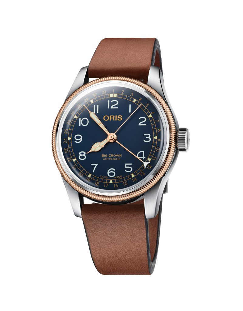 Oris pointer date blue best sale