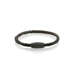 Italgem Steel Bracelet Homme acier/cuir