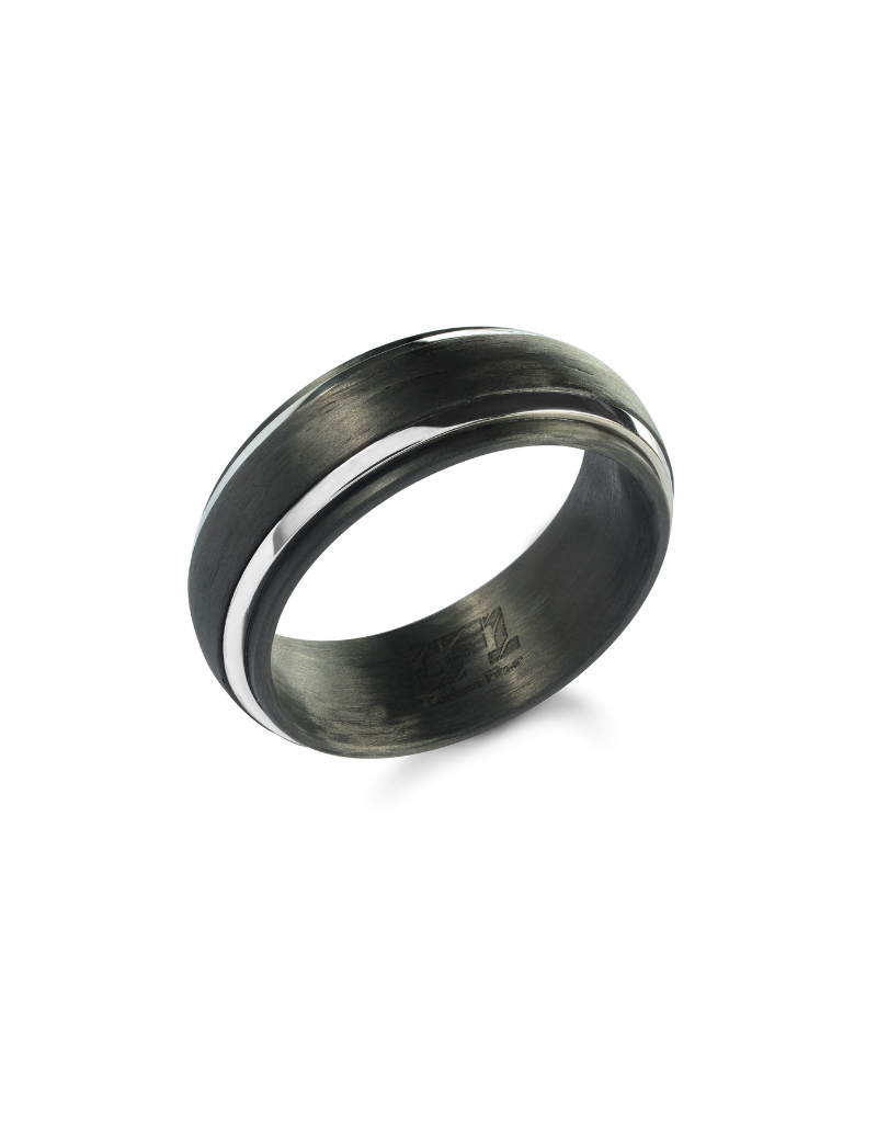 Italgem Steel Ring wedding band