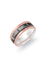 Italgem Steel Ring wedding band