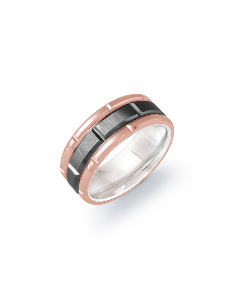 Italgem Steel Ring wedding band