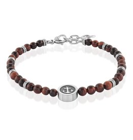 Italgem Steel Bead Bracelet