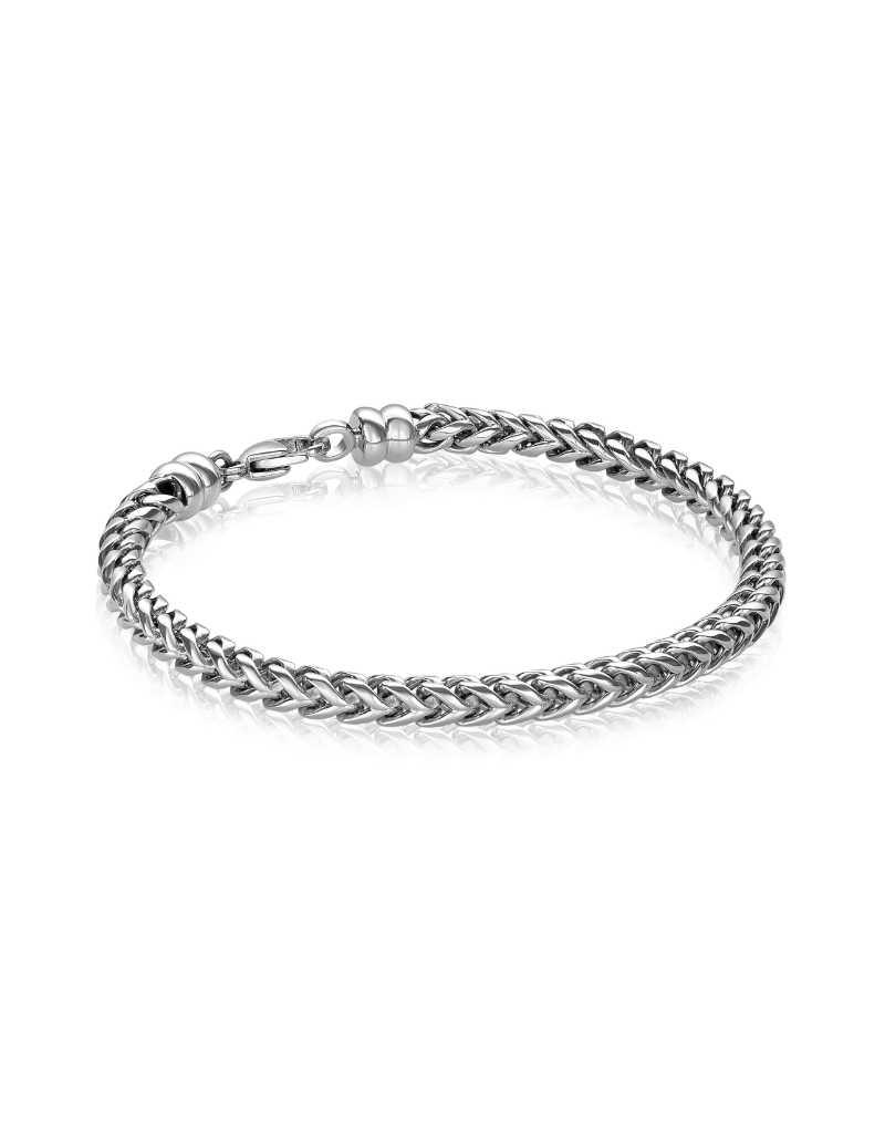 Italgem Steel Franco link Bracelet