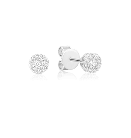 Boucles d'oreilles fixes Diamants